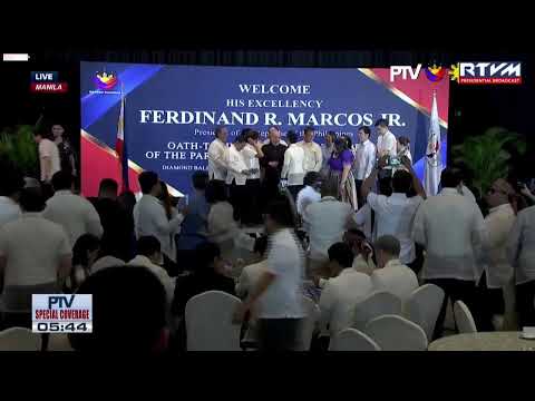 PBBM graces the Oath-taking Ceremony of the new members of the Partido Federal ng Pilipinas (PFP)