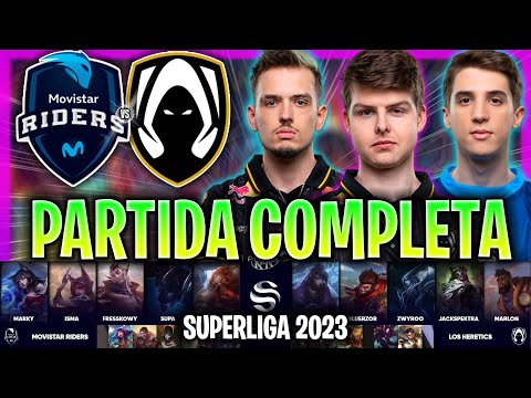 HERETICS vs MOVISTAR RIDERS PARTIDA COMPLETA SUPERLIGA 2023 ESPAÑOL LVP