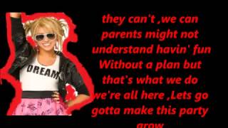 Hannah Montana - Pumpin up the Party (lyrics)
