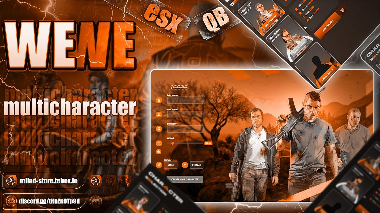 We Multicharacter[ESX-QB][Paid] OpenSource thumbnail 2