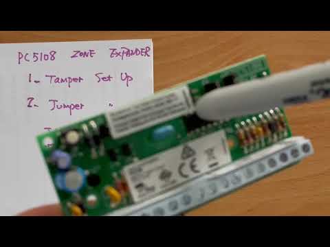 DSC pc5108 zone expander set up