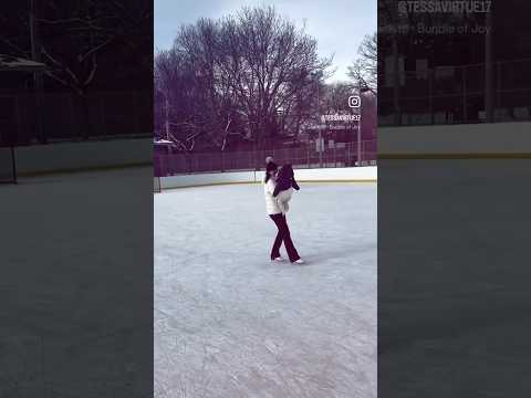 Core memory for Tessa and her baby! 🎀 | #TessaVirtue #VirtueMoir