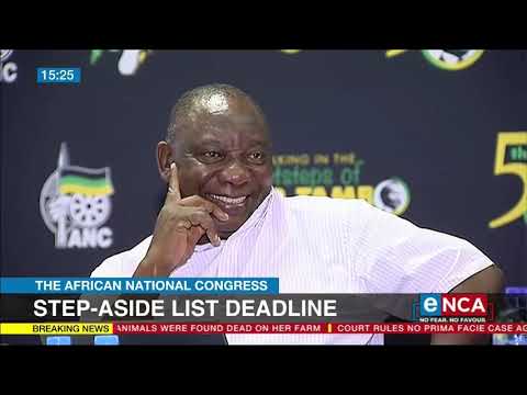 ANC step aside list deadline today
