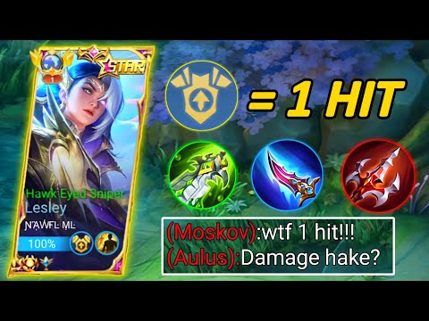 NEW UPDATE!! LESLEY BEST BUILD & EMBLEM (NEW PATCH) || LESLEY TOP 1 GLOBAL MOBILE LEGENDS ‼️