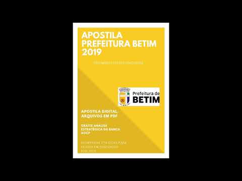 Apostila Educador Social Prefeitura Betim 2019