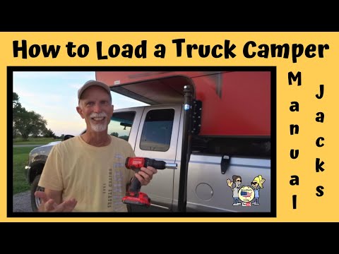 TIPS on HOW to LOAD a Truck CAMPER / Mechanical Jacks HACK / Travel Lite / Truck Camper Life-RV Life