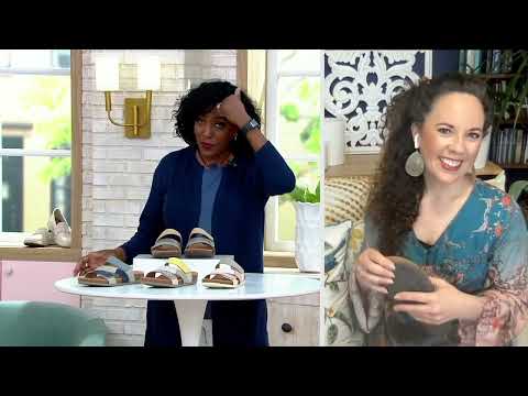 Earth Origins Embroidered Nubuck Slide Sandals - Ohana on QVC