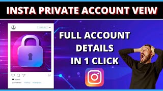 Insta Private Account veiw 🤫 | How To Hack Instagram 💯 | Instagram Private Account ki details dekhe