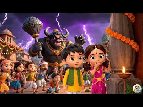 Navratri Special for Kids | Story of Maa Durga & Mahishasura | KidMe Learnings