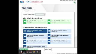 Accessing STAAR Practice Tests