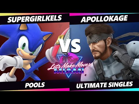 Let's Make Moves Miami - SuperGirlKels (Sonic) Vs. ApolloKage (Snake) SSBU Ultimate Tournament