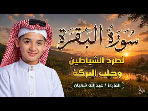 سورة البقرة كاملة || لطرد الشياطين وتحصين المنزل || الطفل القارئ عبدالله شعبان || Surat Al Baqarah