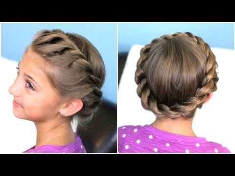 How to create a Crown Twist Braid | Updo Hairstyles