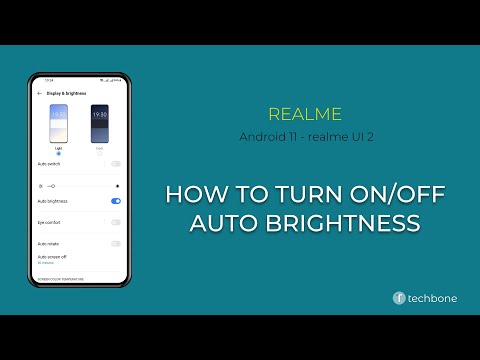 How to Turn On/Off Auto Brightness - realme [Android 11 - realme UI 2]