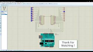 74HC4051 Multiplexer - Demultiplexer Proteus Simulation