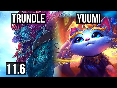 TRUNDLE & Vayne vs YUUMI & Lucian (SUPPORT) | 3/1/7, Rank 12 Trundle | BR Grandmaster | v11.6