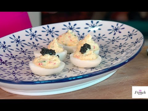 Extra Special Deviled Eggs with Crabmeat and Caviar