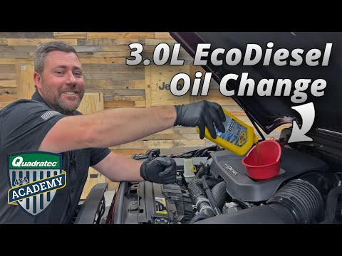 3.0L EcoDiesel Oil Change How to for Jeep Wrangler JL & Jeep Gladiator JT