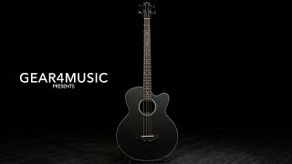 Video thumbnail for Electro Acoustic Bass Guitar by Gear4music, Black | Gear4music demo by Gear4music Guitars