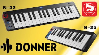 Video thumbnail for Миди-клавиатуры Donner Music N-32 и N-25 by PopMusicRu