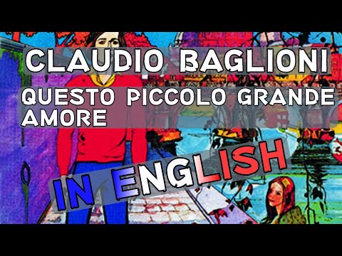 {title: Questo piccolo grande amore} - {subtitle: Claudio Baglioni}