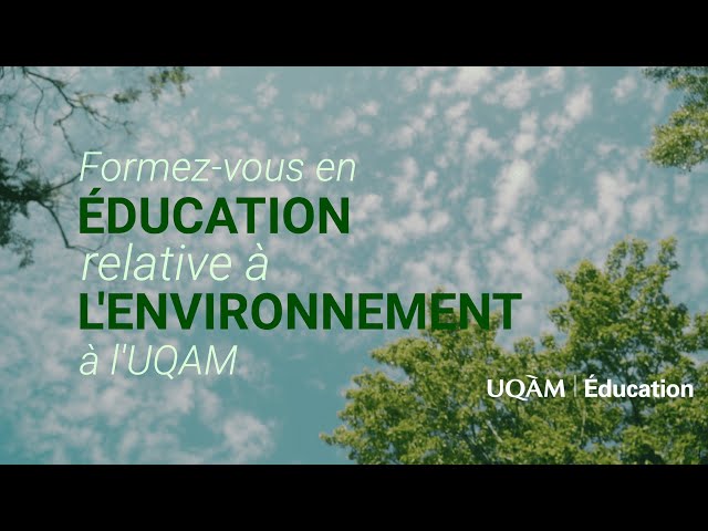 Programme court de 2e cycle en éducation relative à l’environnement