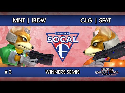 Fight For SoCal 2 - MnT | iBDW (Fox) VS CLG | SFAT (Fox) - SSBM - Winners Semis