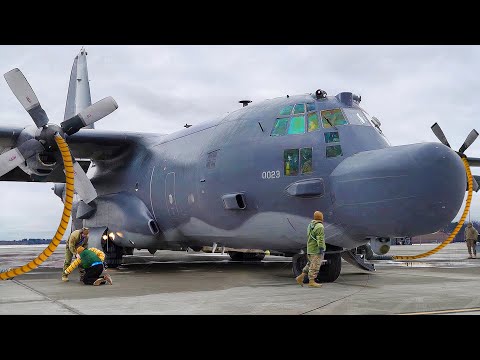Seltsames US-Spezialflugzeug im Einsatz: Lockheed MC-130 der US Air Force
