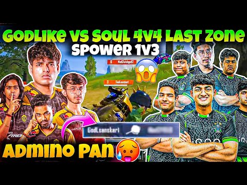 Most Intense🥶GodLike vs Soul 4v4 Last Zone🥵 Spower 1v3 Clutch🔥Jonathan Spower Duo📈37 Finishes Total