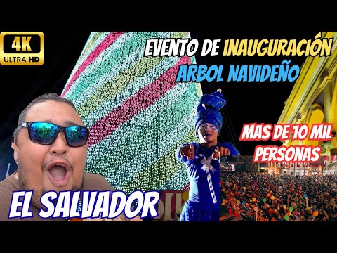 “Inauguración del Árbol Navideño en Santa Ana 2025 🎄✨ ¡Así inició la Navidad en El Salvador!”