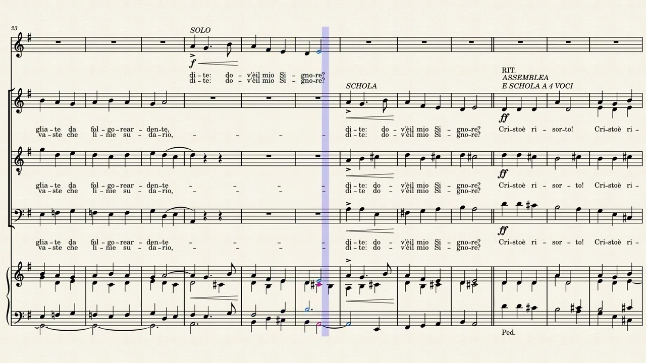 Cristo è Risorto, L. Migliavacca, Arr. by N. Alloisio