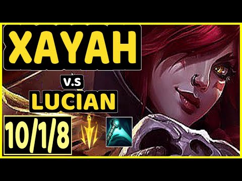 SEDRION (XAYAH) vs LUCIAN - 10/1/8 KDA BOTTOM ADC CHALLENGER GAMEPLAY - EUW