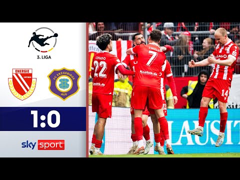 Elfmeter-Drama rettet Cottbus! | FC Energie Cottbus - Erzgebirge Aue | Highlights - 3. Liga 2024/25
