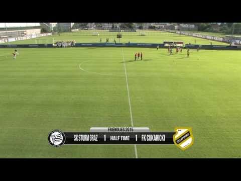 Spielaufzeichnung: SK Sturm 3:1 FK Cukaricki (1:1)