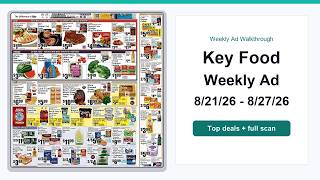 Key Food Weekly Ad (8/21/26 - 8/27/26) Top Deals