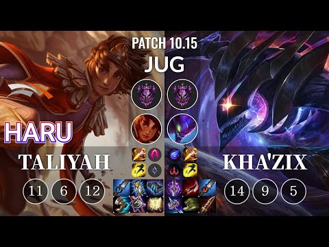 HLE Haru Taliyah vs Kha'Zix Jungle - KR Patch 10.15