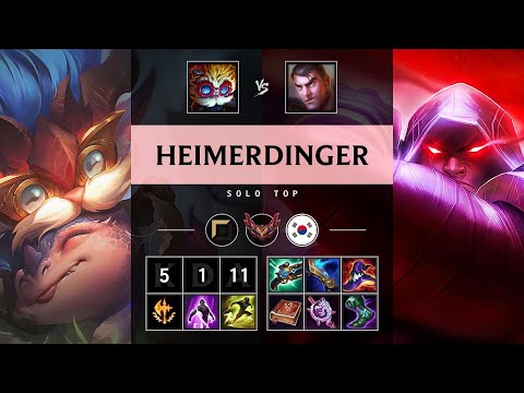 Heimerdinger Top vs Jayce - KR Grandmaster Patch 25.20
