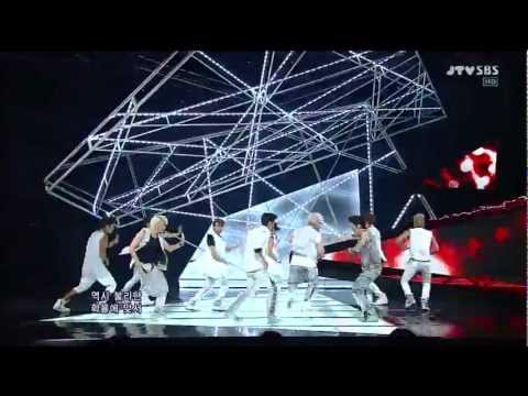 120708 Super Junior - Sexy, Free & Single SBS Inkigayo Comeback Stage