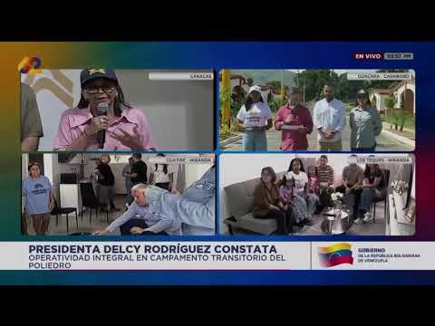 En el marco de la Gran Misión Venezuela Renace, la presidenta @delcyrodriguezv