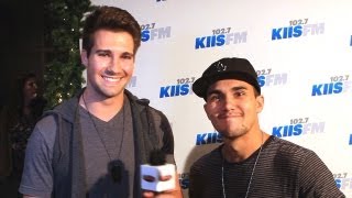 Nick & Disney Stars James Maslow, Carlos Pena, Roshon Fegan @ Jingle Ball