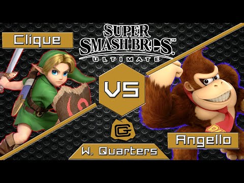 Clique (Young Link) vs Angello (Donkey Kong) - Ultimate at The Cave #72 - Winners Quarters