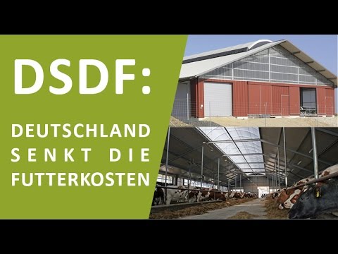 Kühe melken in Bayern - IOFC im neuen Milchviehstall mit 7m Skytex Lichtfirst - DSDF #7