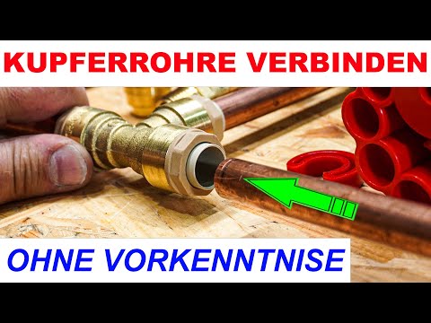Kupferrohre selber verbinden - Kinderleicht mit Steckfittings für Wasserleitungen (System  ITAP FIT)