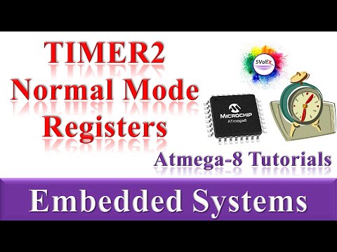 34.TIMER2 Normal Mode-Registers | AVR | Atmega8 | Embedded Systems Tutorial In Hindi