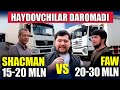 Ойида қанча даромад бўлади shacman ёки faw қайси яхши