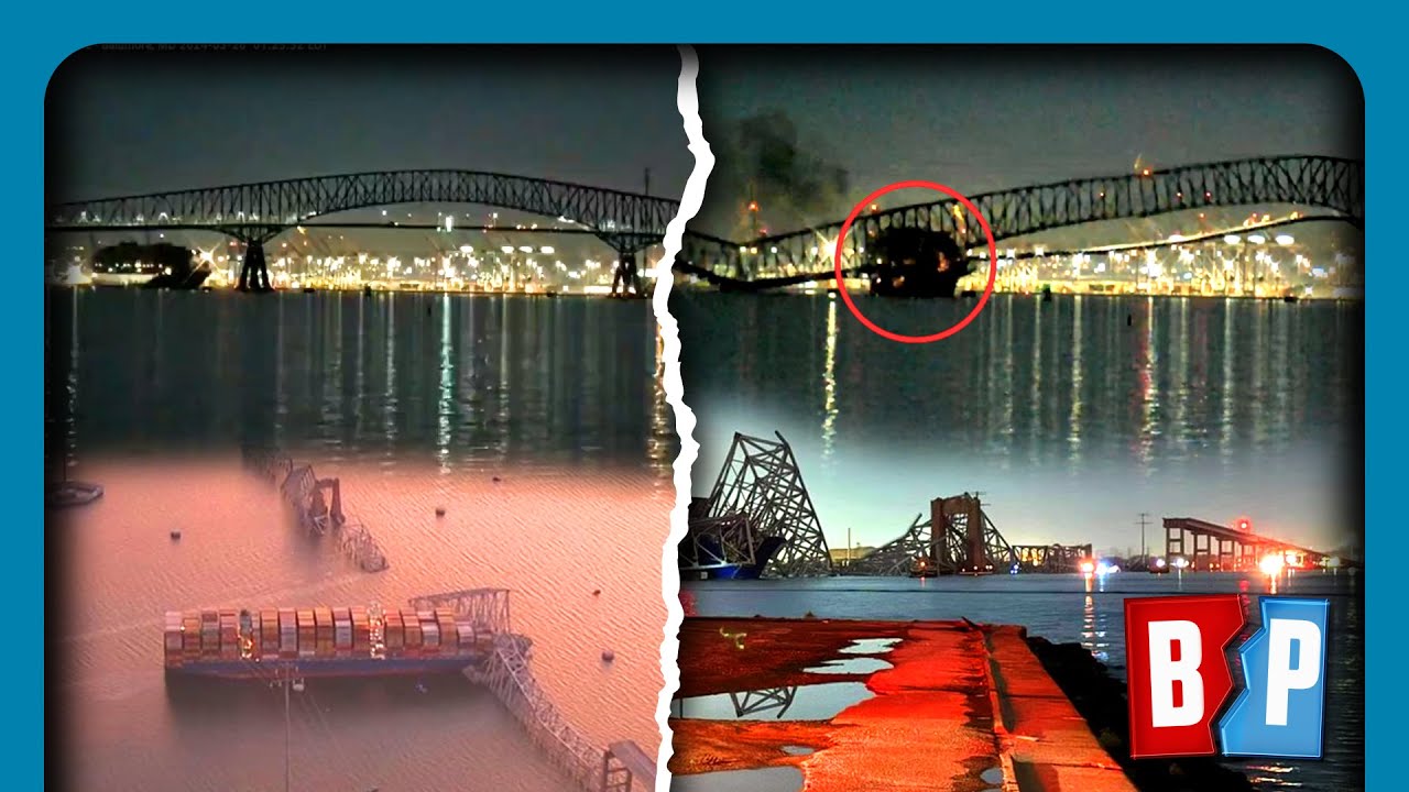 SHOCKING VIDEO: Baltimore Bridge COLLAPSES After Ship Strike - YouTube