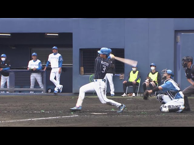 【春季キャンプ紅白戦】新戦力躍動!! ファイターズドラフト3位・加藤豪将 実戦初のタイムリーヒット!!  2023年2月11日 北海道日本ハムファイターズ