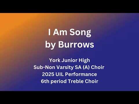 I Am Song by Burrows
