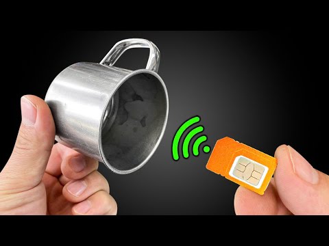 Put SIM Card in Cup Inox! Nikola Tesla's Secret Invention!