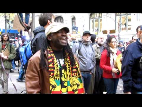 #OWS 11 17 11 Rapper in Zuccotti